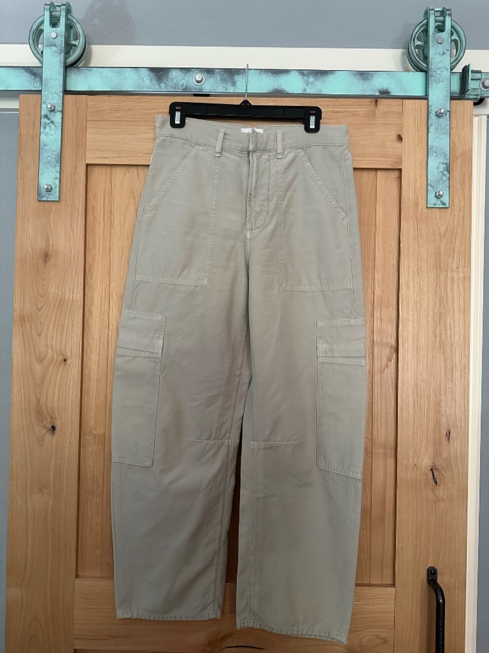 Citizens of Humanity Marcelle Cargo Pants 26 Utility Wide Leg Sage Khaki - Picture 4 of 9